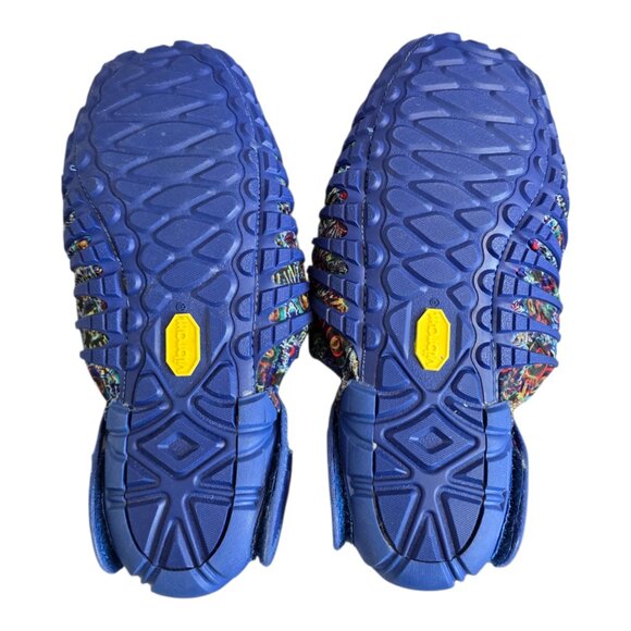 Vibram Furoshiki The Wrapping Sole Shoes #16UAC08 Blue Flower Unisex Size M - Picture 8 of 14